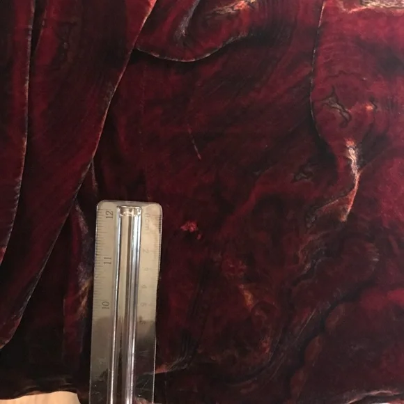 Lauren Ralph Lauren Burgundy Velvet Maxi Dress - Picture 7 of 8